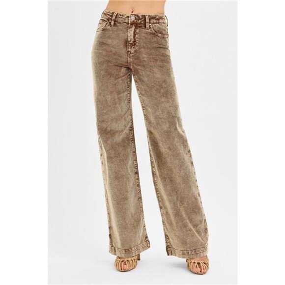 RISEN High Rise Wide Leg Corduroy Jeans - Picture 2 of 6